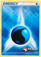 Water Energy Unnumbered Crosshatch Holo Promo - 2010 Play! Pokemon